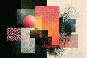Abstract geometric art pink sphere c, an Abstract Photo by Pixeness Studio