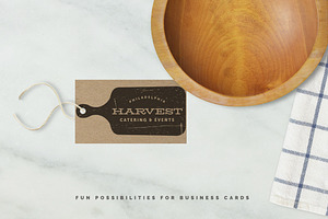 Harvest Cutting Board Logo