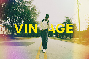 Vintage Film Photo Effect, a Brushes & More by Design Squad