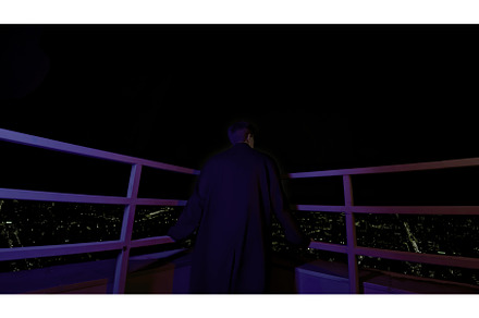 Stylish young man looks at city from, a Person Photo by Media Whale Stock