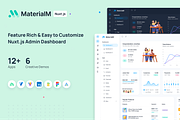MaterialM Nuxt Js Admin Template, a Templates & Theme by WrapPixel (Thumbnail 1 of 15)