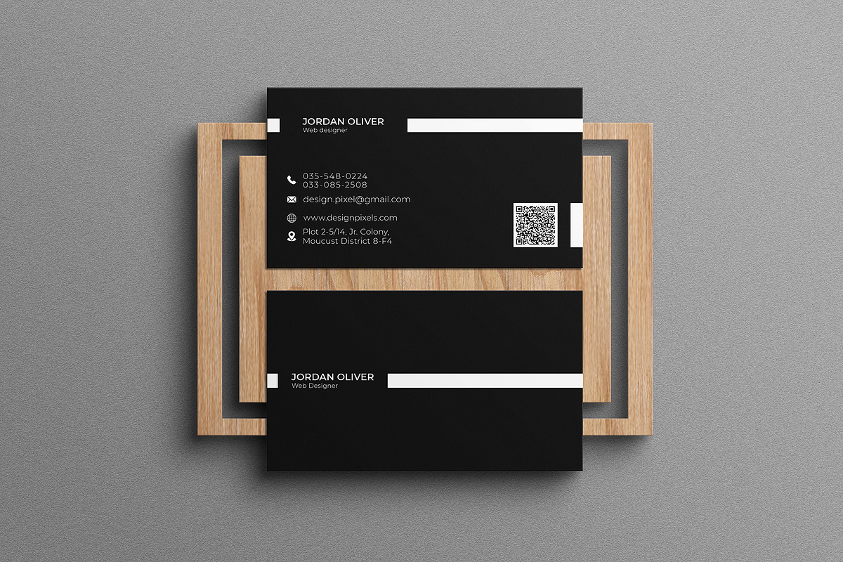 Clean Minimal Business Card, a Business Card Template by Saman Osama (Photo 2 of 3)
