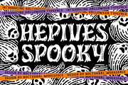 Hepives Spooky Fonts, a Font by Nocturnal Workspace (Thumbnail 1 of 8)