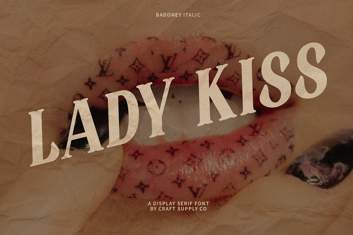 Badoney – Stylish Serif, a Serif Font by Craft Supply Co. (Photo 3 of 8)