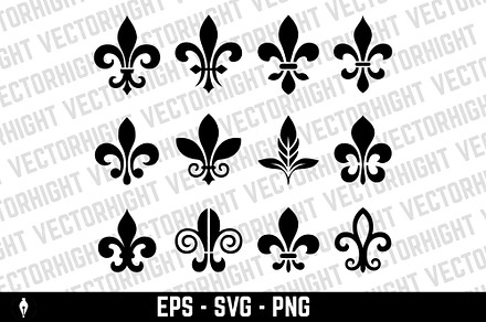 Fleur-de-lis icons