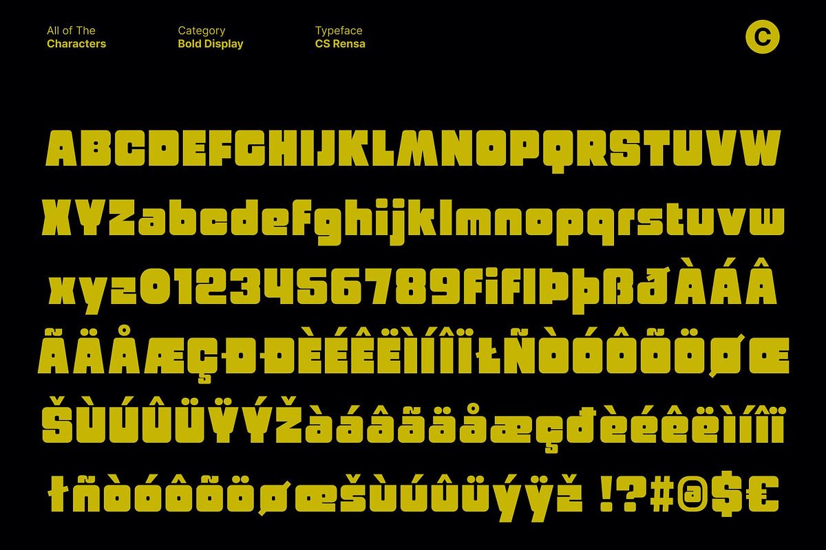 CS Rensa – Bold Sans Serif, a Sans Serif Font by Craft Supply Co. (Photo 8 of 8)