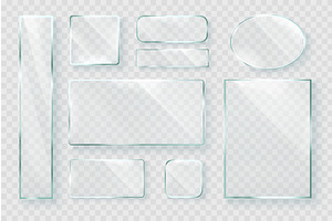 Realistic glass frames. 3d, an Illustration by Stock-Smart-Start