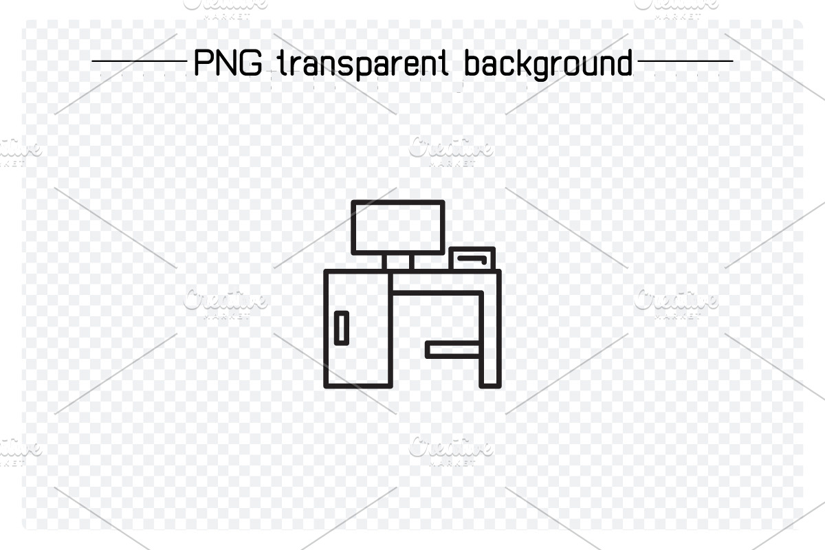 Furniture and home appliance icons, an Outline Icon by Designfour (Photo 6 of 7)