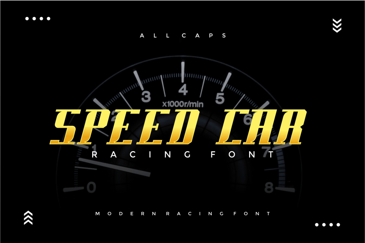 Racing Force Modern Font, a Sans Serif Font by alanwarstd (Photo 3 of 5)