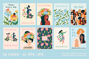 Women are Flowers. Vector collection, a Person Illustration by Nadia Grapes (Thumbnail 5 of 7)