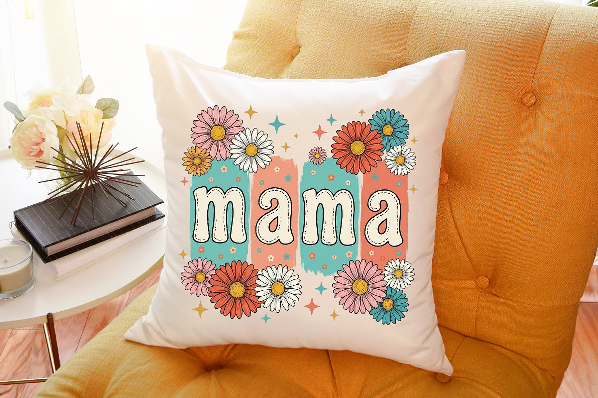 Boho Floral Mama Mother's Day PNG, an Illustration by Sublimation Artist (Photo 9 of 9)