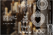 Rococo Aesthetics Vintage Vector Set, an Object Illustration by VerAna (Thumbnail 12 of 17)