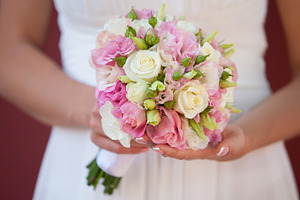 Wedding bouquet or roses