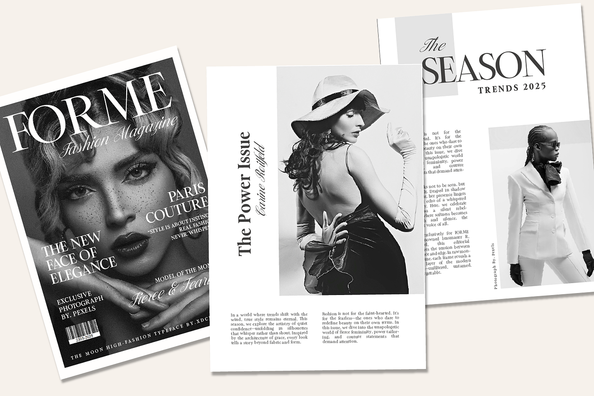 The MOON – Modern & Classic Serif +, a Serif Font by xdCreative (Photo 3 of 12)