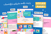 Colorful Wordpress Theme, a WordPress Template by Design Pixie (Thumbnail 4 of 8)