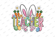 Easter Teacher Png, Happy Easter Png, an Illustration by Designking (Thumbnail 4 of 6)