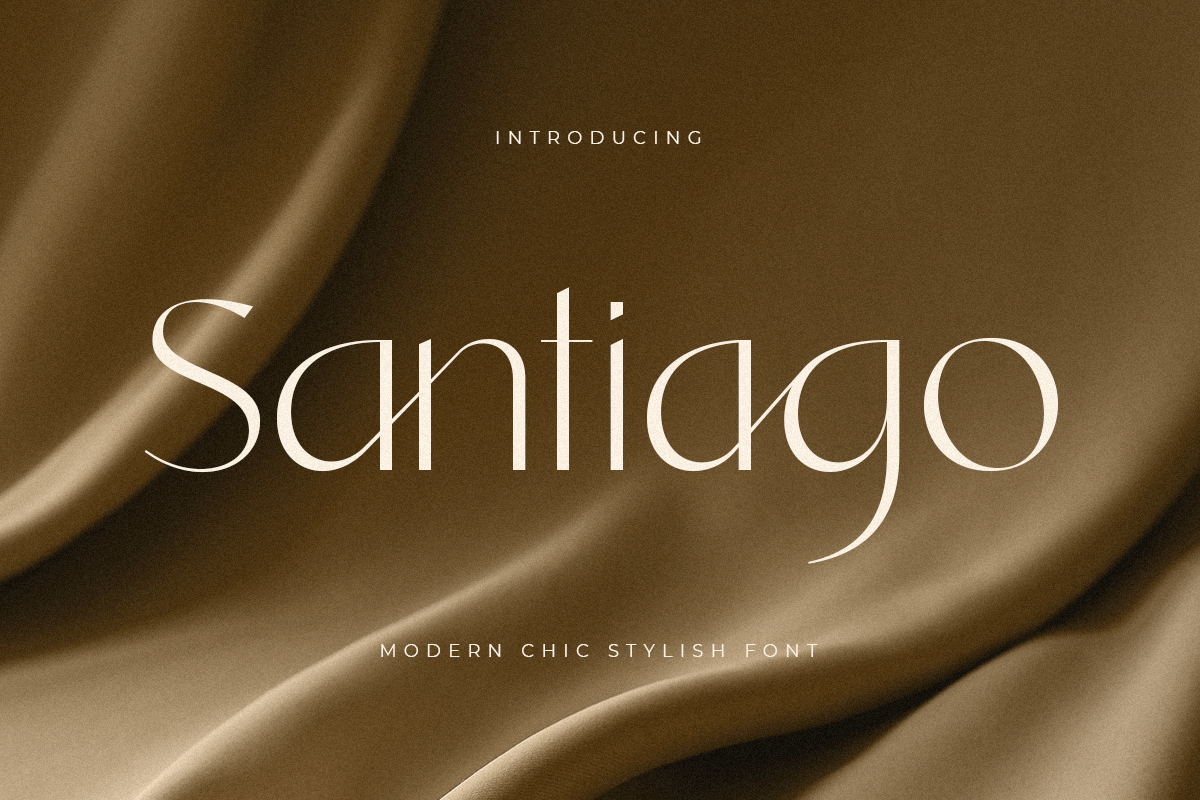 Santiago - Modern Chic Stylish Font, a Sans Serif Font by Sensatype (Photo 17 of 17)