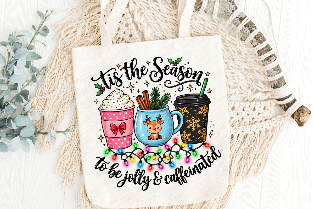 Tis The Season To Be Jolly CoffeePNG, an Object Graphic by Zahyl Studio (Photo 5 of 7)