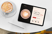 Coffee Shop Website Header Template, an UI Kit Template by Tanvir Ahammed Tamim (Thumbnail 1 of 4)