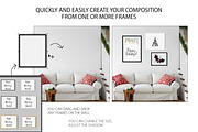 Christmas Frame & Wall Mockup Bundle, a Print Template by Yuri-U (Thumbnail 20 of 22)