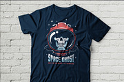 Space Ghost Astronaut Skull, a Branding & Logo Template by Agor2012 shop (Thumbnail 2 of 7)