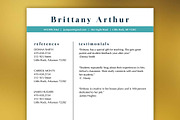 Modern Resume Template, a Resume Template by Scribbled Napkin Design (Thumbnail 4 of 4)