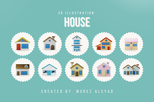 House 3D Icon Pack