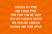 Ralwek - Chalk & Comic Font, a Sans Serif Font by Iqsiart Studio (Thumbnail 4 of 6)