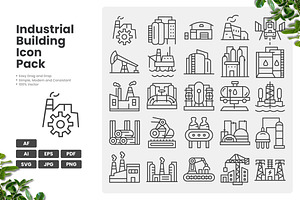 Industrial Manufacturing Icon Pack, an Outline Icon by erifqizeicon