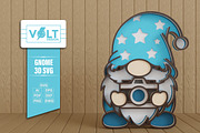 Summer Gnome 3D SVG Multilayered Cut, a Decorative Illustration by Volt_Design (Thumbnail 3 of 3)
