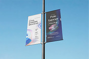 Pole Banner Mockup, an Advertising Mockup by bimockup (Thumbnail 4 of 6)