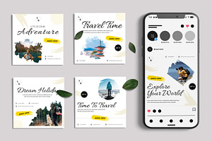 Travel Social Media Post Layout