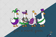Mardi Gras Goose Sublimation PNG, an Illustration by Creative Art (Thumbnail 6 of 6)