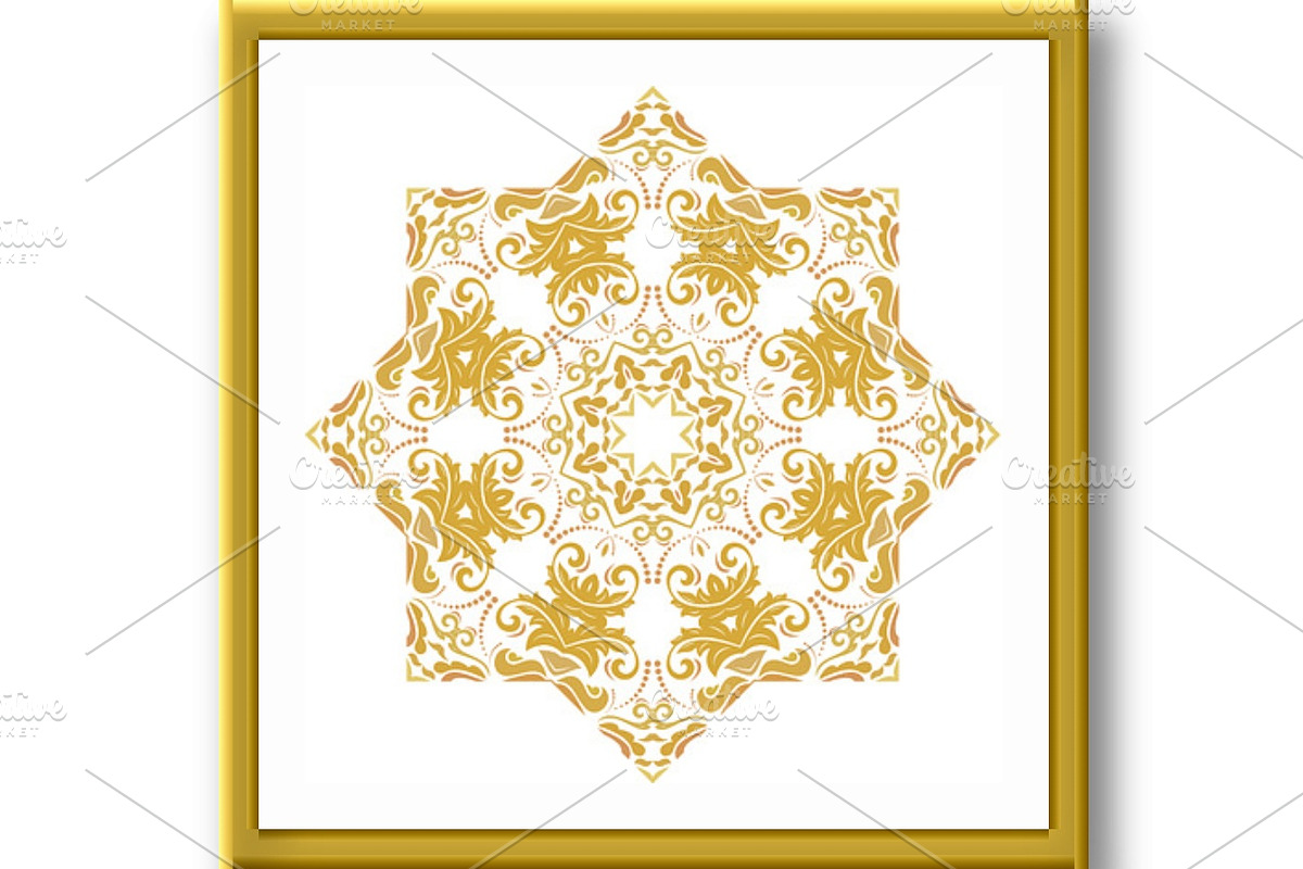 Damask Vector Oriental Pattern, a Decorative Illustration by FineArtStudio (Photo 3 of 3)