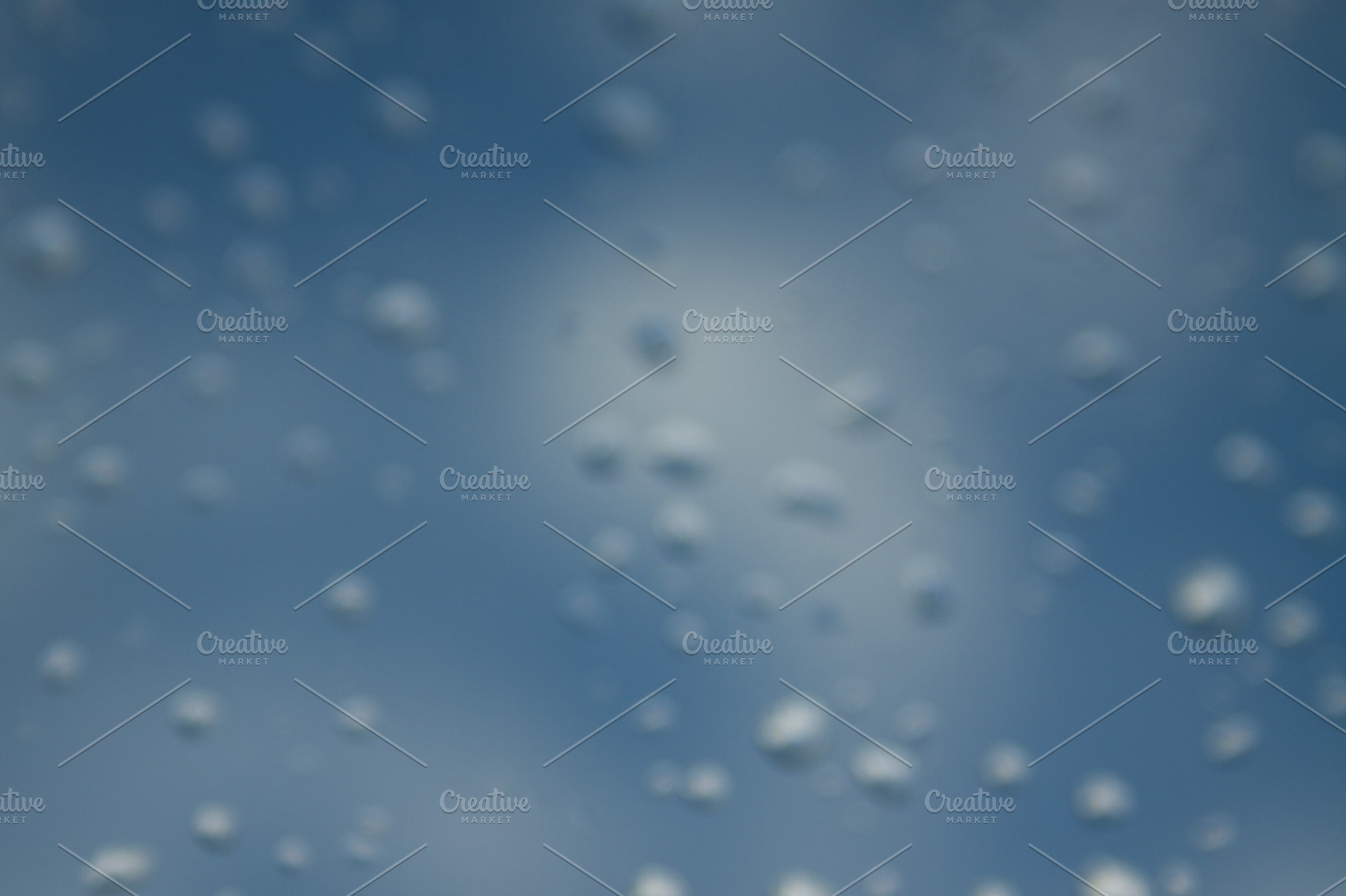 Blue Background Rain Featuring Rain Water And Blue