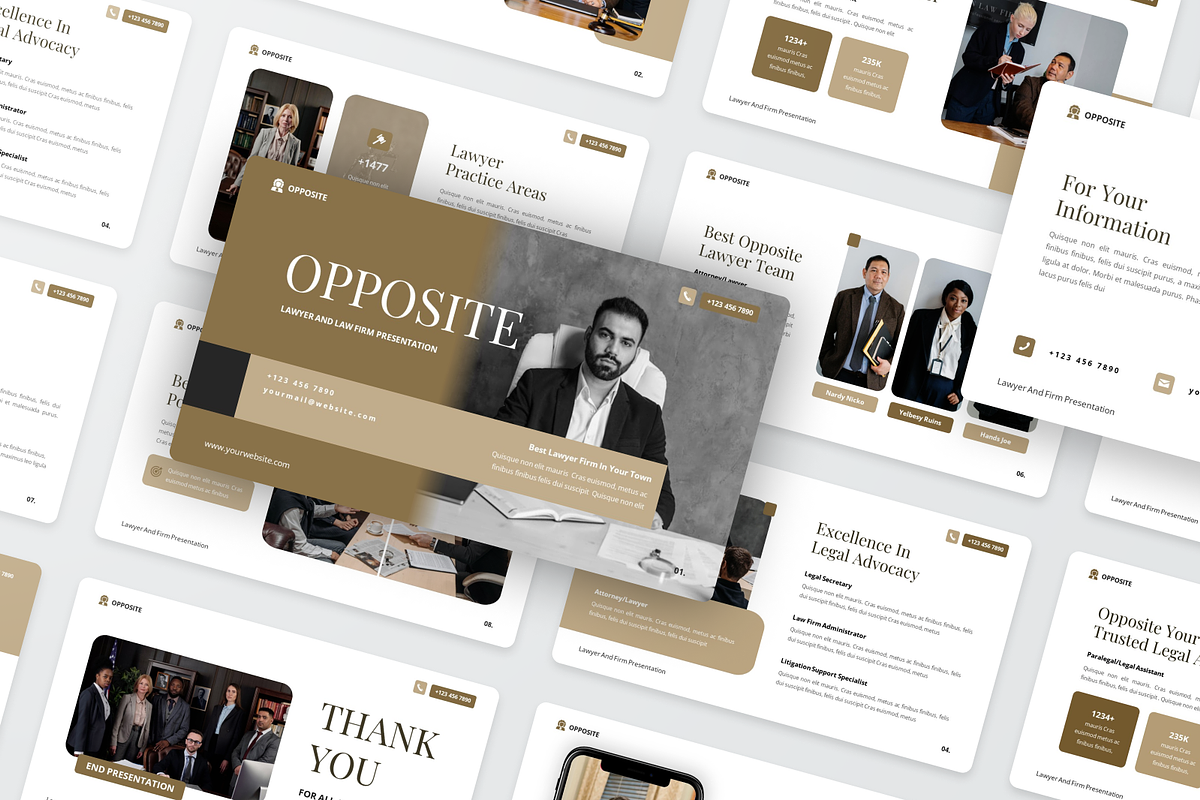 Lawyer & Law Firm Google Slide, a Presentation Template by SquidPixey (Photo 5 of 6)