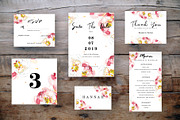 red peony wedding card set, a Templates & Theme by TurquoiseDesign (Thumbnail 7 of 7)