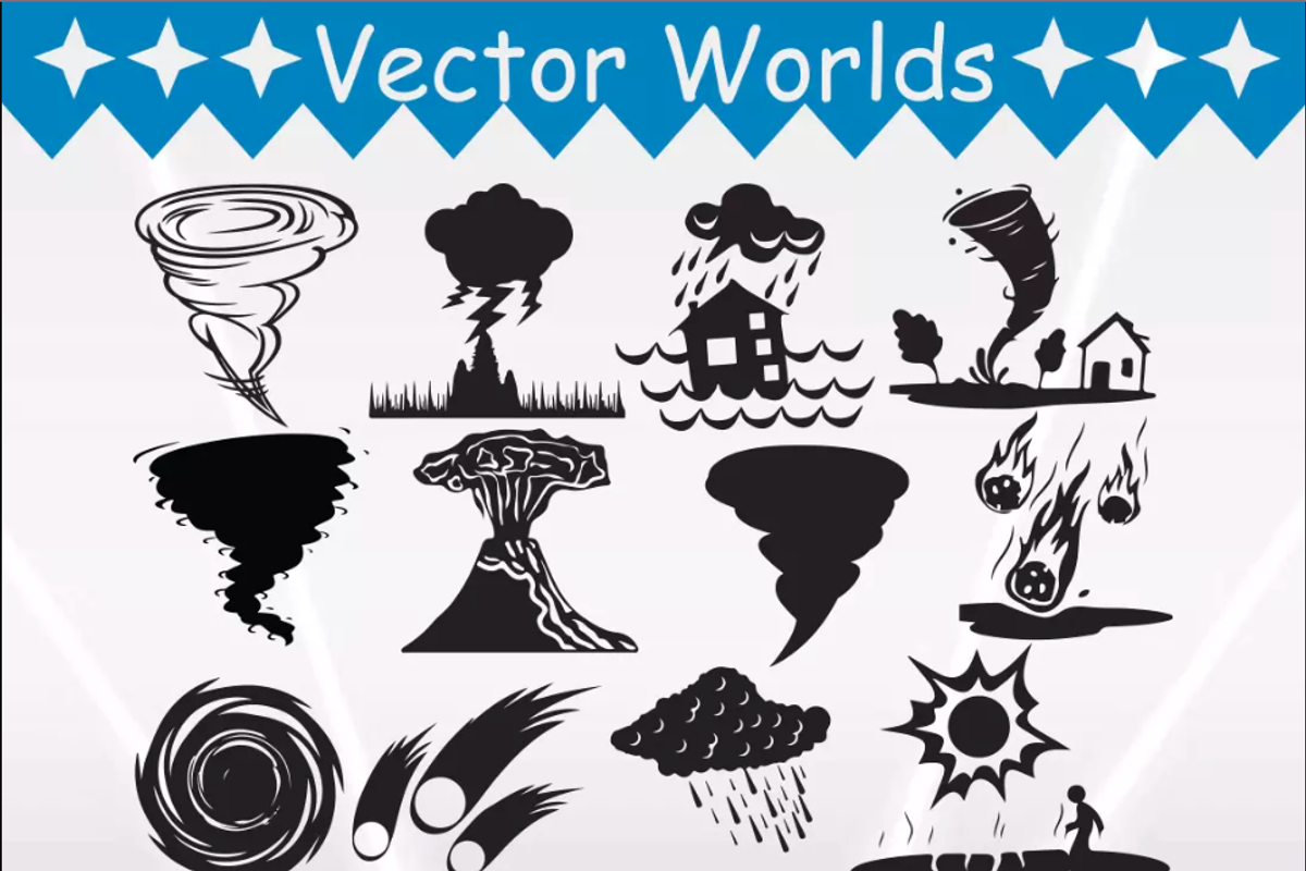 Natural Disasters Svg, Disasters Svg, an Object Graphic by VectorWorlds