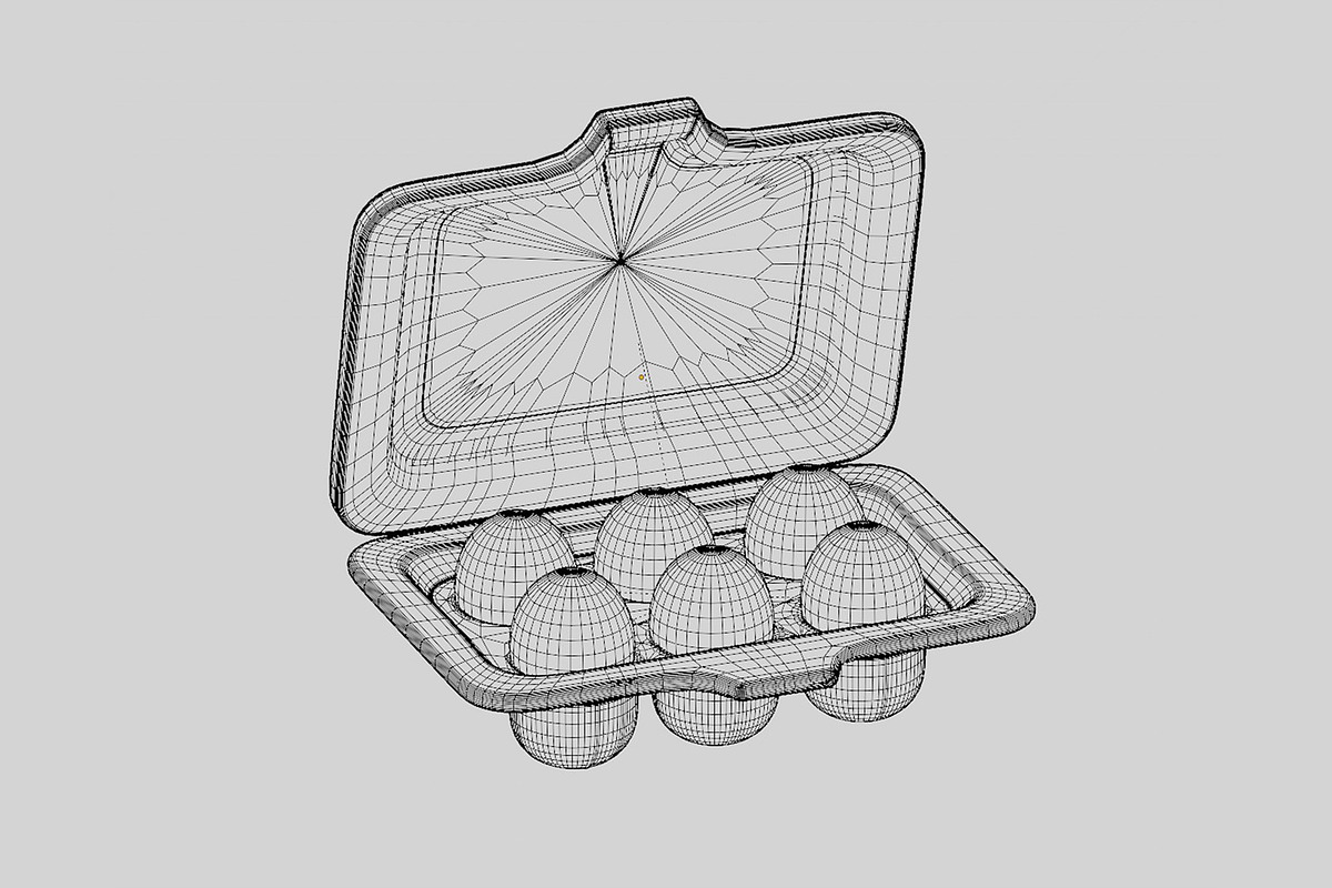 Egg cardboard package egg case, an Object 3D Model by fahad121 (Photo 7 of 7)