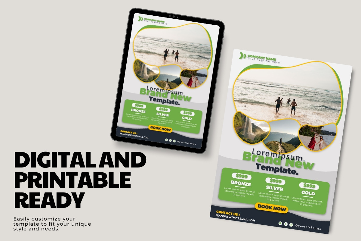Brand New Flyer Template Design, a Flyer Template by ResumeFabs (Photo 3 of 3)