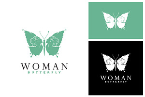 Butterfly Logo With Woman Face, a Branding & Logo Template by Atlantis X Nurman Arbai