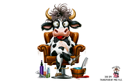 Cow Hair Beauty Salon PNG Bundle, a Graphic by Clipart Bloom (Thumbnail 9 of 18)