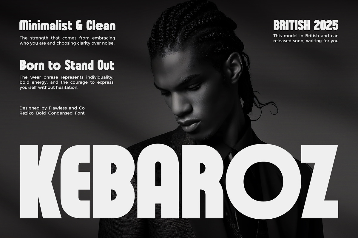 Reziko - Bold Condensed Font, a Sans Serif Font by Flawless And Co (Photo 5 of 10)