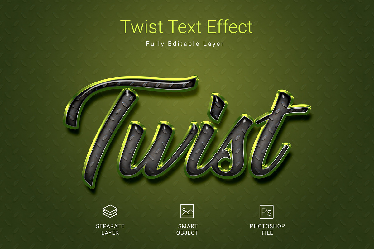 Twist 3d Psd Text Layer Style Effect, a Layer Style Add-On by zahidhossainalif (Photo 2 of 2)