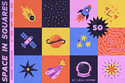 Space in Squares Clipart Collection, a Graphic by Leila Divine (Thumbnail 1 of 11)