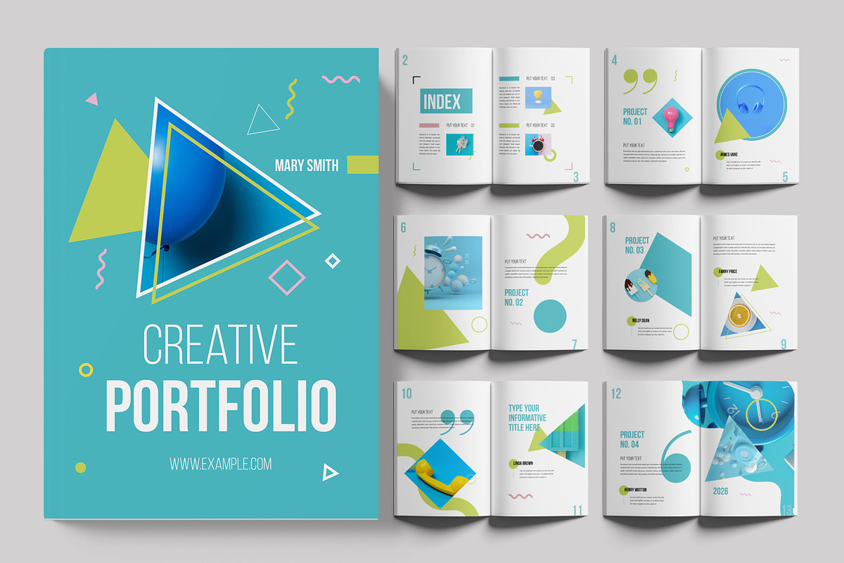 Creative Portfolio Layout, a Brochure Template by ContestDesign (Photo 1 of 3)