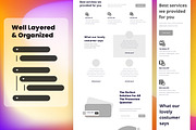 Cybersecurity Wireframe Website, a Wireframe Template by INSPR STD (Thumbnail 3 of 4)
