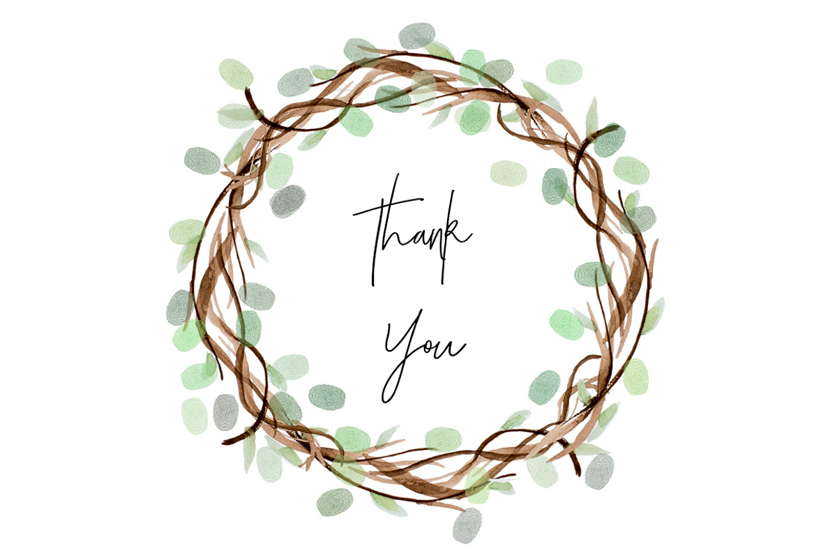 Round Watercolor Organic Wreath, an Illustration by DailyMiracleDigitals,LLC (Photo 4 of 6)