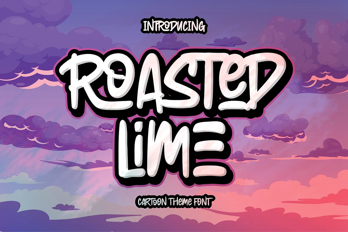 Roasted Lime - Cartoon Theme Font, a Font by Gassstype (Photo 1 of 8)
