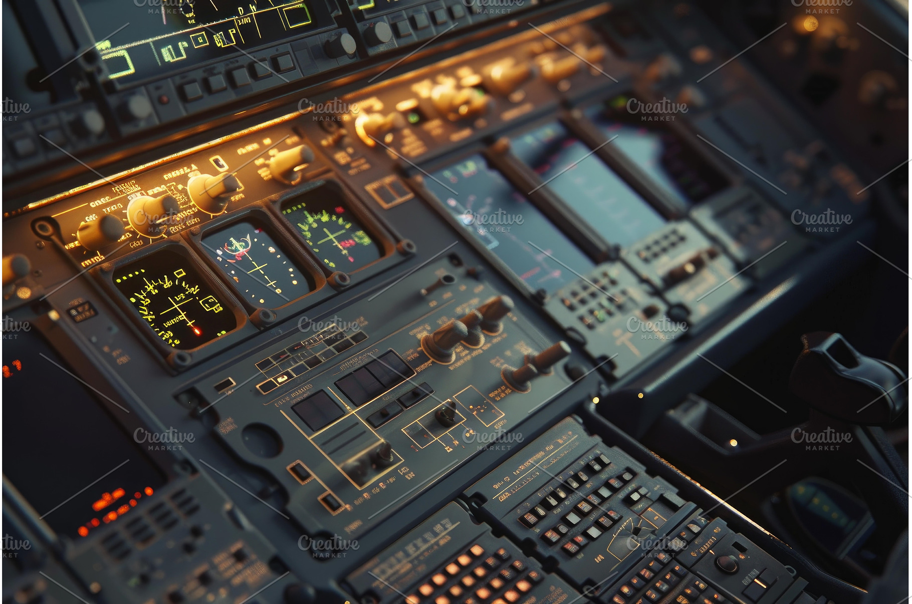 Airplane cockpit control panel, a Transportation Photo by Ylivdesign ...